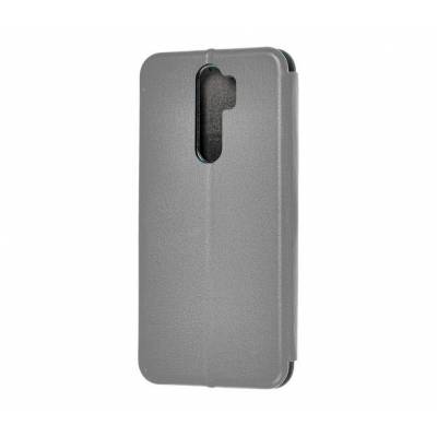 Чехол книжка кожанный Xiaomi Redmi Note 8 Pro (Серый) Чехол книжка кожанный Xiaomi Redmi Note 8 Pro (Серый)