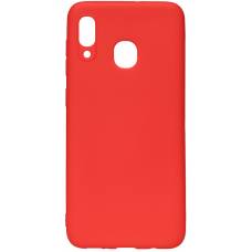 Чехол Matt TPU Case Samsung Galaxy A20 (Красный)