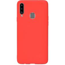 Чехол Matt TPU Case Samsung Galaxy A20s (Красный)
