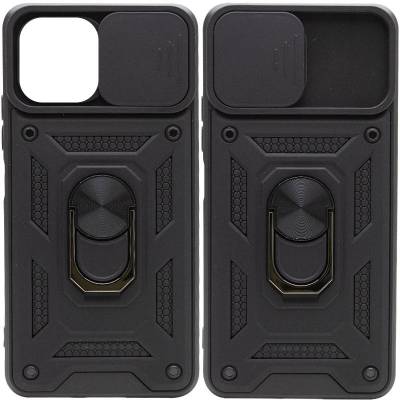 Чохол удароміцний Serge Ring Camshield з магнітним утримувачем Samsung Galaxy A03 (Чорний)