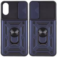 Чохол удароміцний Serge Ring Camshield з магнітним утримувачем Samsung Galaxy A03 Core (Синій) Чохол удароміцний Serge Ring Camshield з магнітним утримувачем Samsung Galaxy A03 Core (Синій)