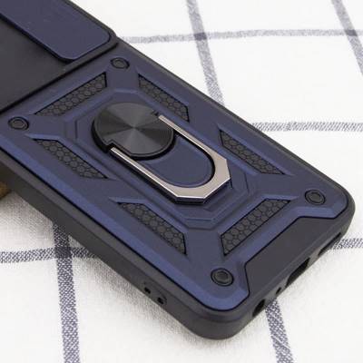 Чохол удароміцний Serge Ring Camshield з магнітним утримувачем Samsung Galaxy A03 Core (Синій) Чохол удароміцний Serge Ring Camshield з магнітним утримувачем Samsung Galaxy A03 Core (Синій)