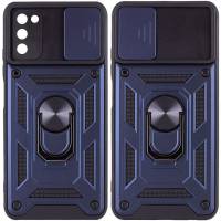 Чохол удароміцний Serge Ring Camshield з магнітним утримувачем Samsung Galaxy A03s (Синій) Чохол удароміцний Serge Ring Camshield з магнітним утримувачем Samsung Galaxy A03s (Синій)