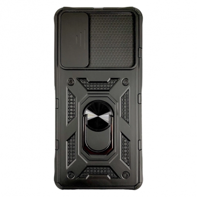 Чехол ударопрочный Serge Ring Camshield Xiaomi 12 / 12X (Черный)