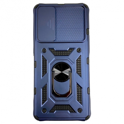Чехол ударопрочный Serge Ring Camshield Xiaomi 12 / 12X (Синий)