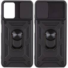 Чехол ударопрочный Serge Ring Camshield Samsung Galaxy M52 (Черный)