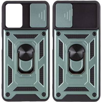 Чехол ударопрочный Serge Ring Camshield Samsung Galaxy A04s (Зеленый)