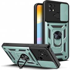 Чехол ударопрочный Serge Ring Camshield Xiaomi Poco C40 (Зеленый) Чехол ударопрочный Serge Ring Camshield Xiaomi Poco C40 (Зеленый)
