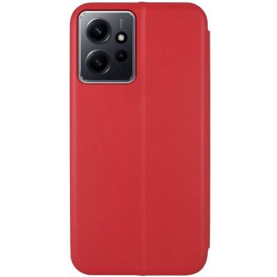 Чехол книжка кожаный Xiaomi Redmi Note 12 4G (Красный) Чехол книжка кожаный Xiaomi Redmi Note 12 4G (Красный)
