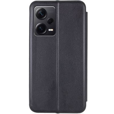 Чехол книжка кожаный Xiaomi Poco X5 Pro (Черный) Чехол книжка кожаный Xiaomi Poco X5 Pro (Черный)
