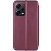 Чехол книжка кожаный Xiaomi Poco X5 Pro (Бордовый) Чехол книжка кожаный Xiaomi Poco X5 Pro (Бордовый)