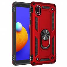 Чехол ударопрочный Serge Ring Samsung Galaxy M01 Core (Красный)
