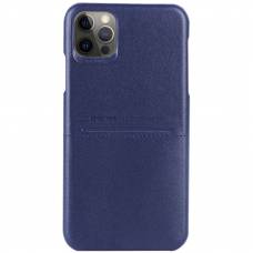 Чехол кожаный G-Case Apple iPhone 12 Pro Max (Синий)