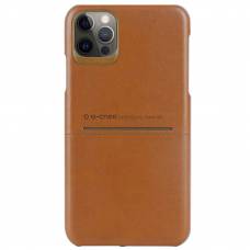 Чехол кожаный G-Case Apple iPhone 12 Pro Max (Коричневый)