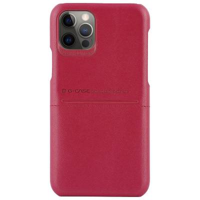 Чехол кожаный G-Case Apple iPhone 12 Pro Max (Красный)